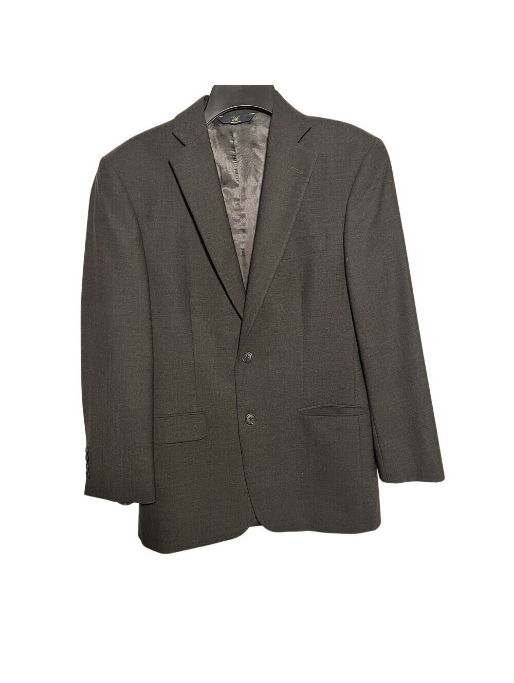 Brooks Brothers 346 Stretch Wool Blend Blazer Dark Gray 38R